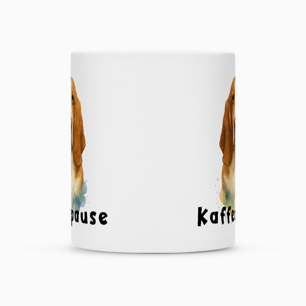 Tasse "Basset - Kaffeepause" – hunde-shirt.de