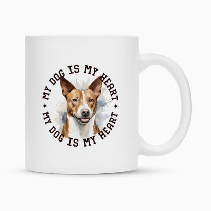 Tasse "Basenji" Weiß – hunde-shirt.de