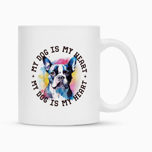 Tasse "Boston Terrier" Weiß – hunde-shirt.de