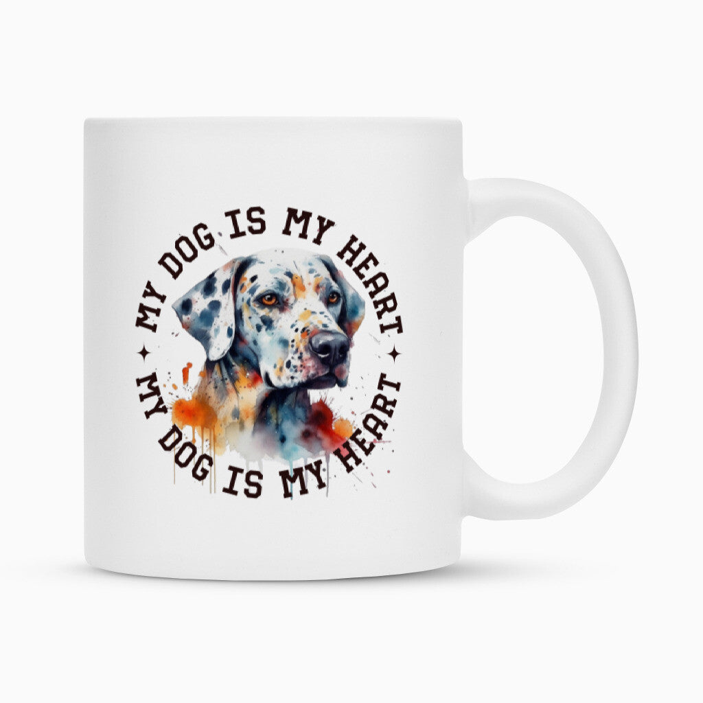 Tasse "Dalmatiner HEART" Weiß – hunde-shirt.de