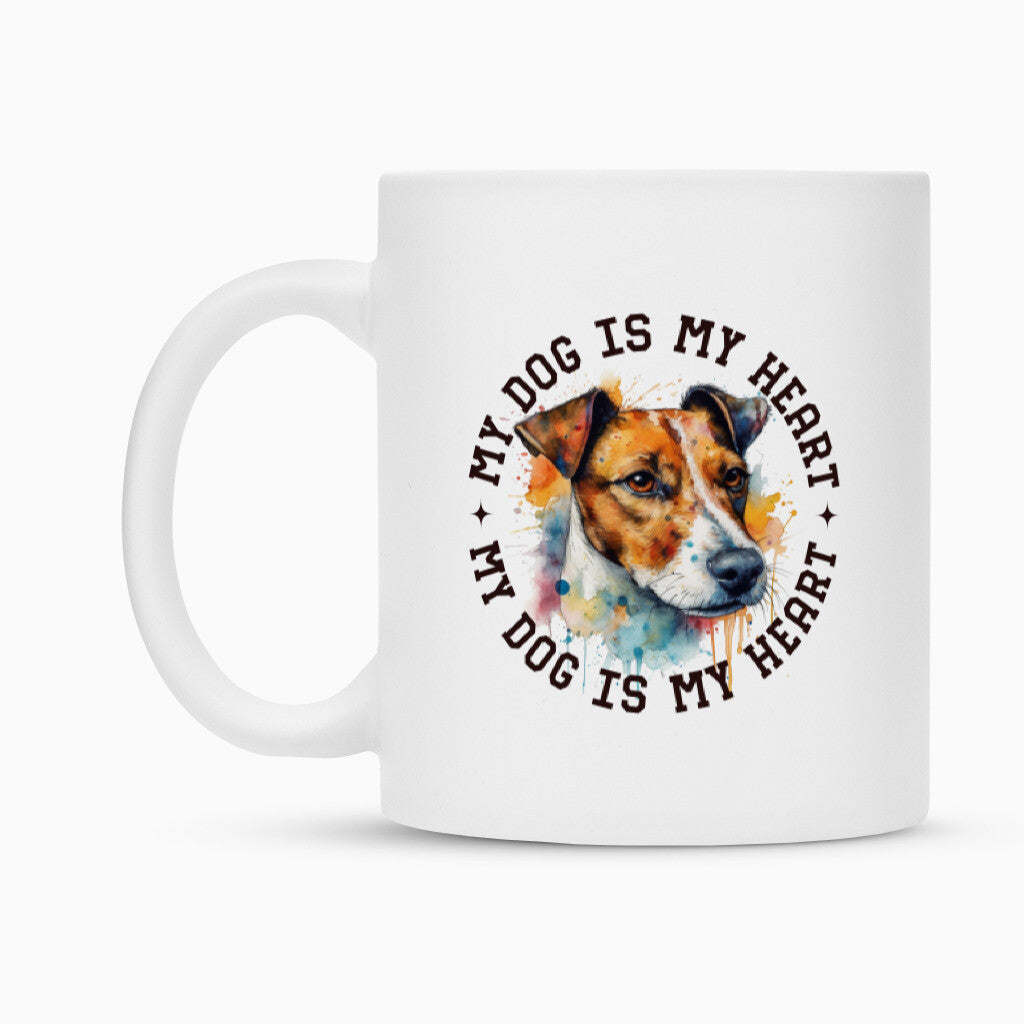 Tasse "Jack Russell Terrier HEART" – hunde-shirt.de