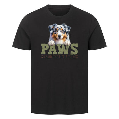 Premium T-Shirt "Australian Shepherd" Schwarz – hunde-shirt.de