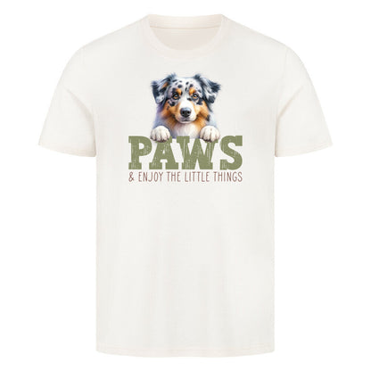 Premium T-Shirt "Australian Shepherd" Natural Raw – hunde-shirt.de