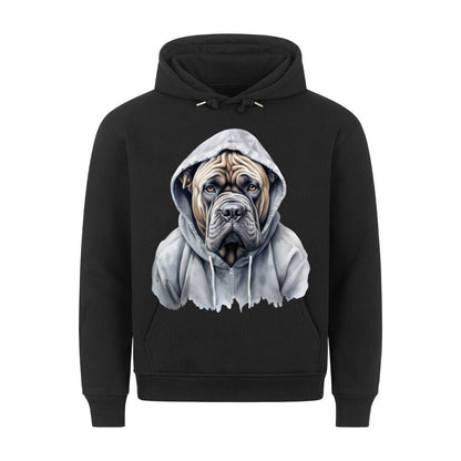 Premium Hoodie "Hooded Mastiff" Schwarz – hunde-shirt.de