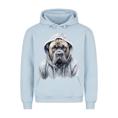 Premium Hoodie "Hooded Mastiff" Babyblau – hunde-shirt.de