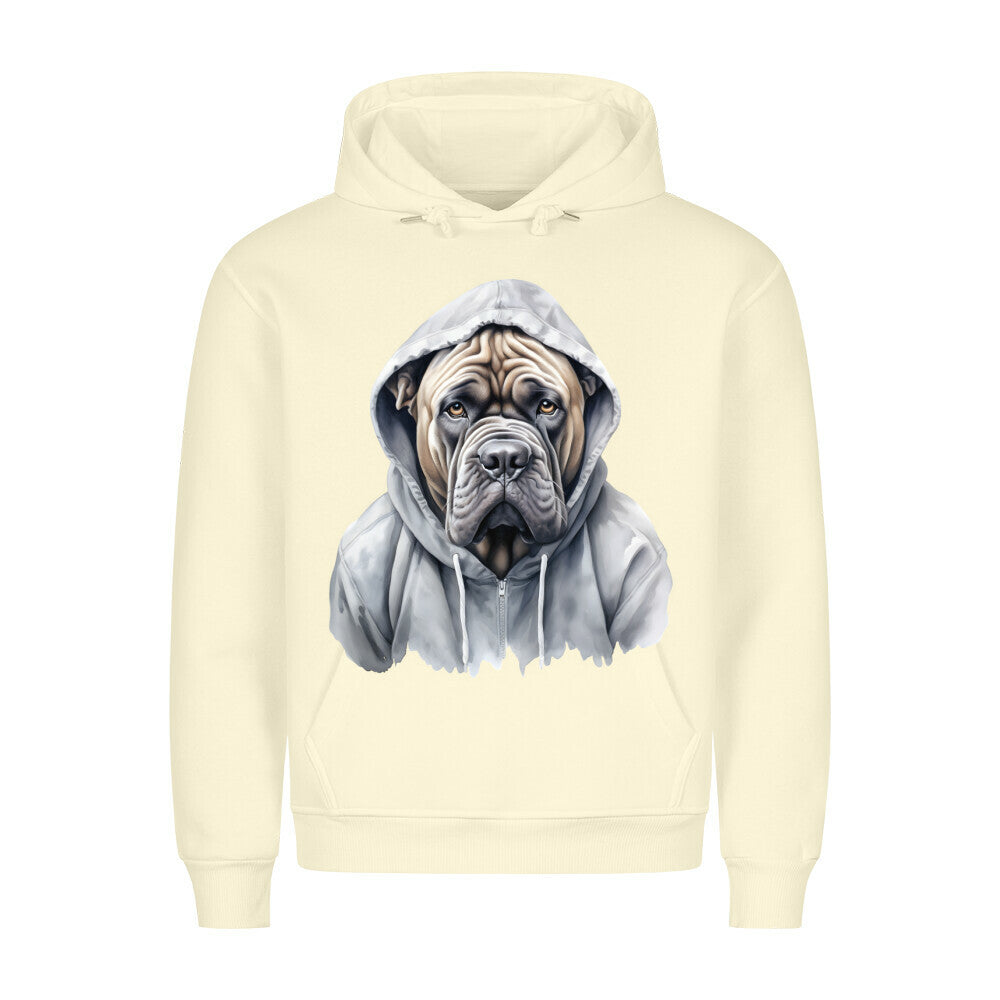 Premium Hoodie "Hooded Mastiff" Beige – hunde-shirt.de