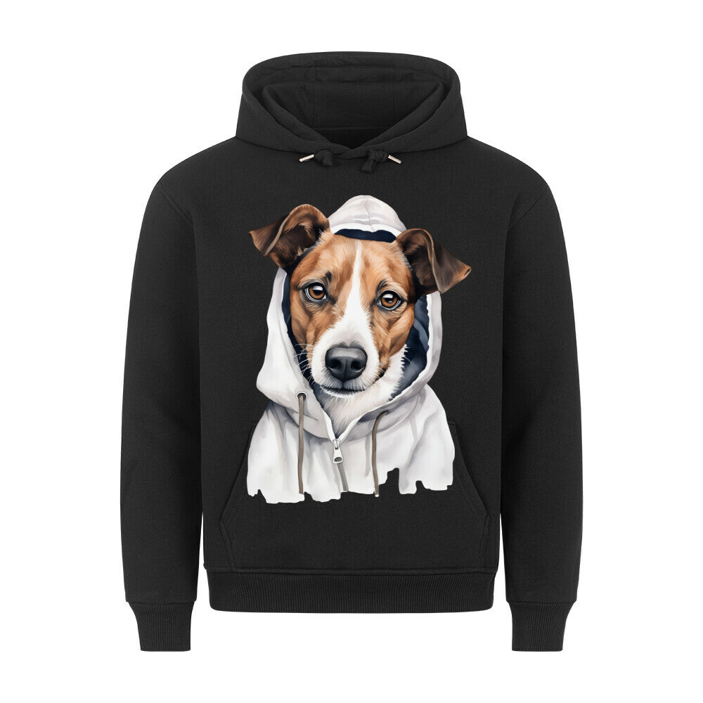 Premium Hoodie "Hooded Jack Russell Terrier" Schwarz – hunde-shirt.de