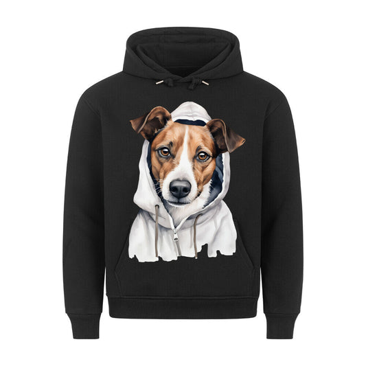 Premium Hoodie "Hooded Jack Russell Terrier" Schwarz – hunde-shirt.de