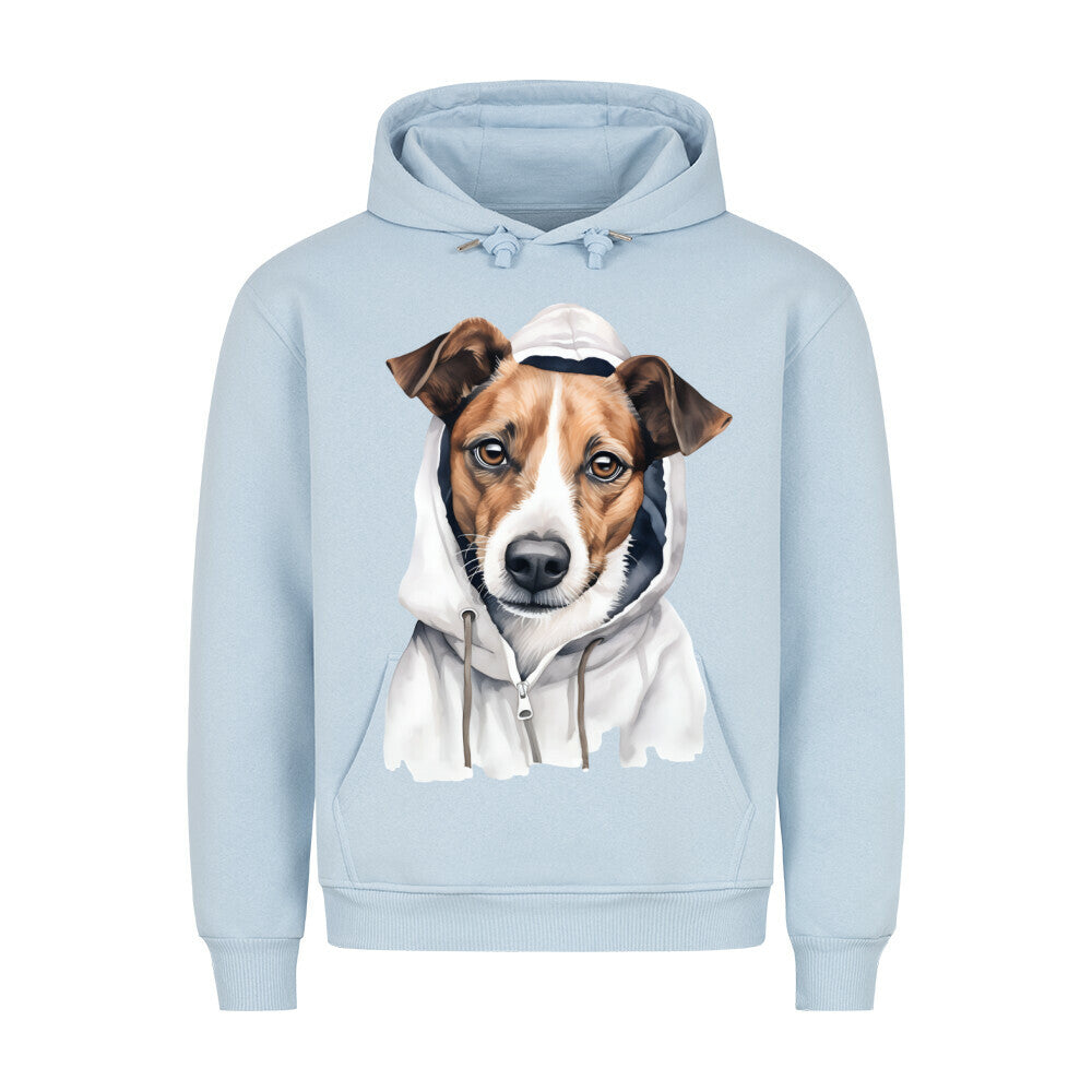 Premium Hoodie "Hooded Jack Russell Terrier" Babyblau – hunde-shirt.de
