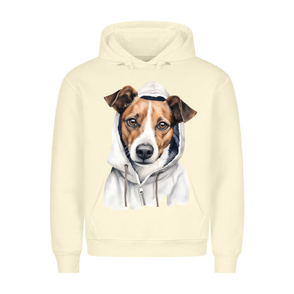 Premium Hoodie "Hooded Jack Russell Terrier" Beige – hunde-shirt.de