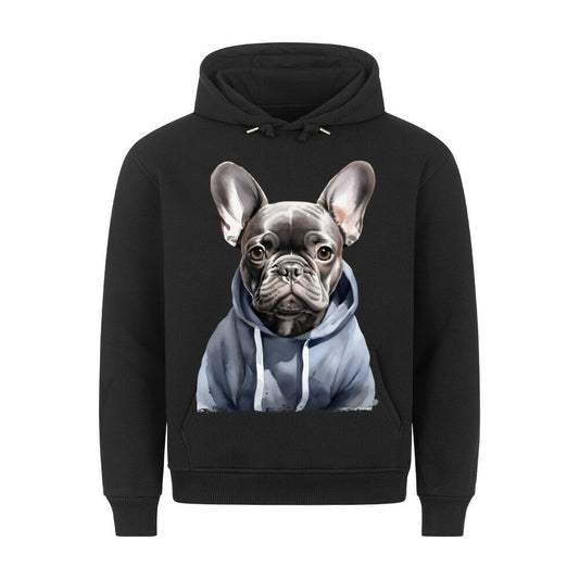 Premium Hoodie "Hooded Französische Bulldogge" Schwarz – hunde-shirt.de