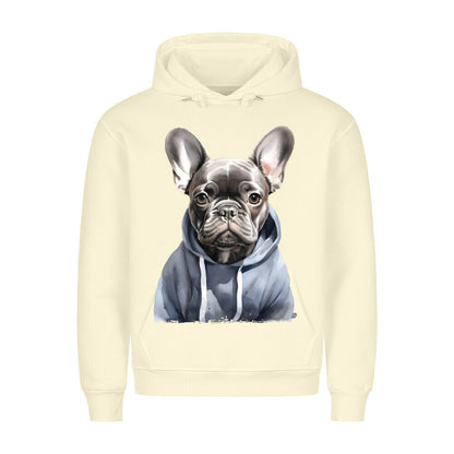 Premium Hoodie "Hooded Französische Bulldogge" Beige – hunde-shirt.de