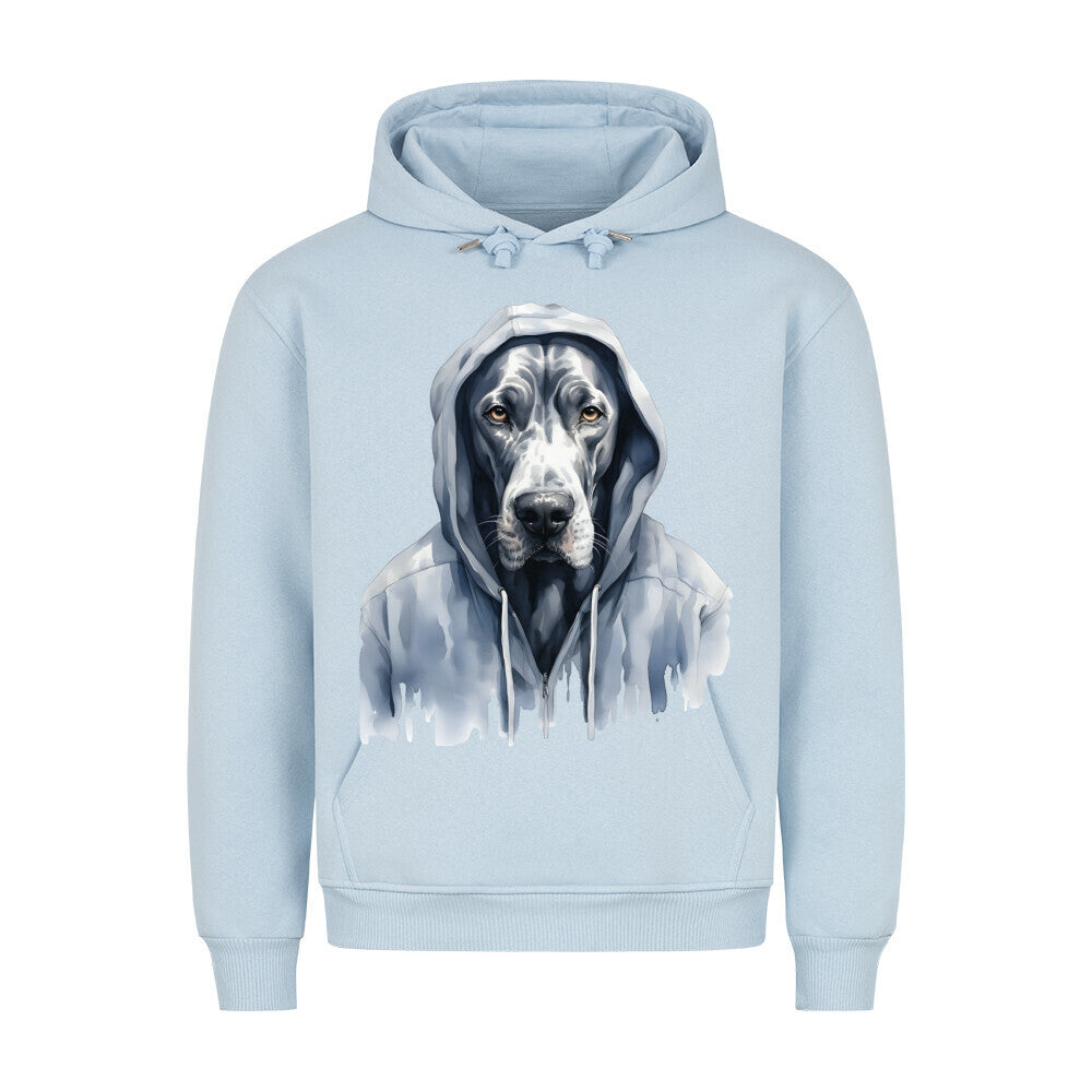 Premium Hoodie "Hooded Dogge" Babyblau – hunde-shirt.de