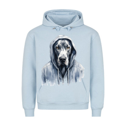 Premium Hoodie "Hooded Dogge" Babyblau – hunde-shirt.de