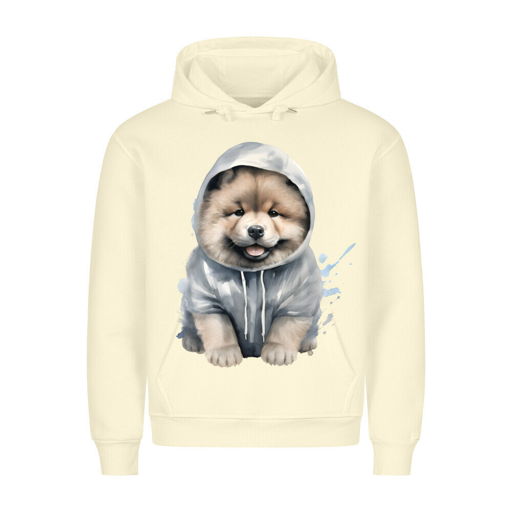 Premium Hoodie "Hooded Chow-Chow" Beige – hunde-shirt.de