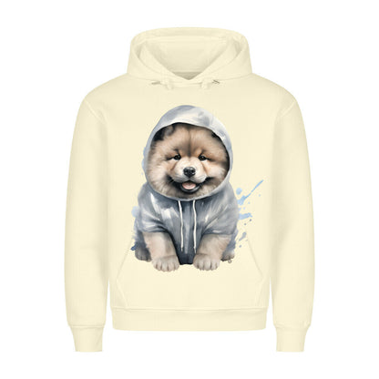 Premium Hoodie "Hooded Chow-Chow" Beige – hunde-shirt.de