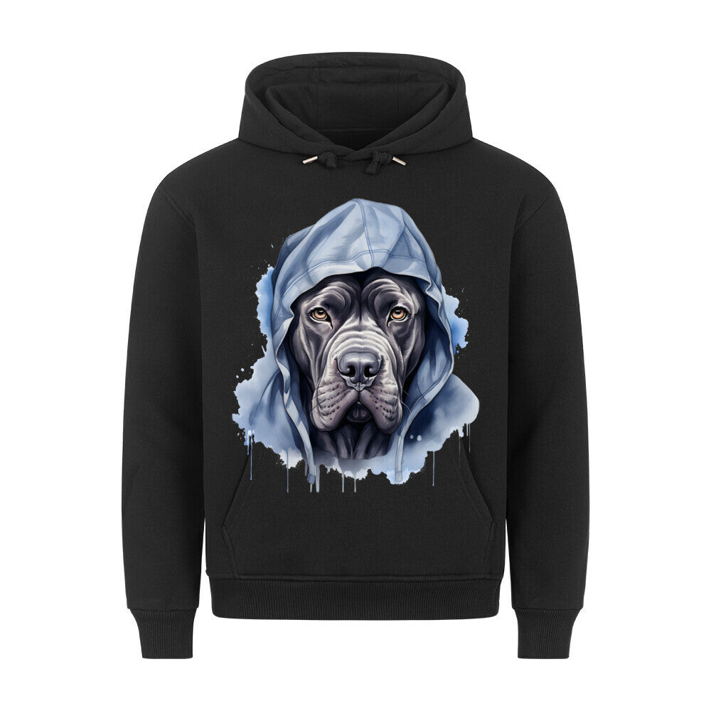 Premium Hoodie "Hooded Cane Corso" Schwarz – hunde-shirt.de