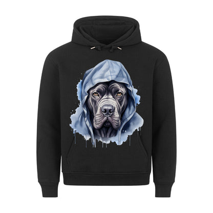 Premium Hoodie "Hooded Cane Corso" Schwarz – hunde-shirt.de