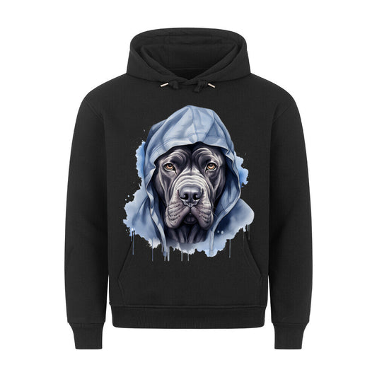 Premium Hoodie "Hooded Cane Corso" Schwarz – hunde-shirt.de