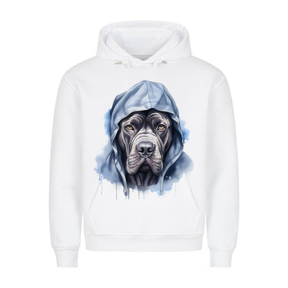 Premium Hoodie "Hooded Cane Corso" Weiß – hunde-shirt.de