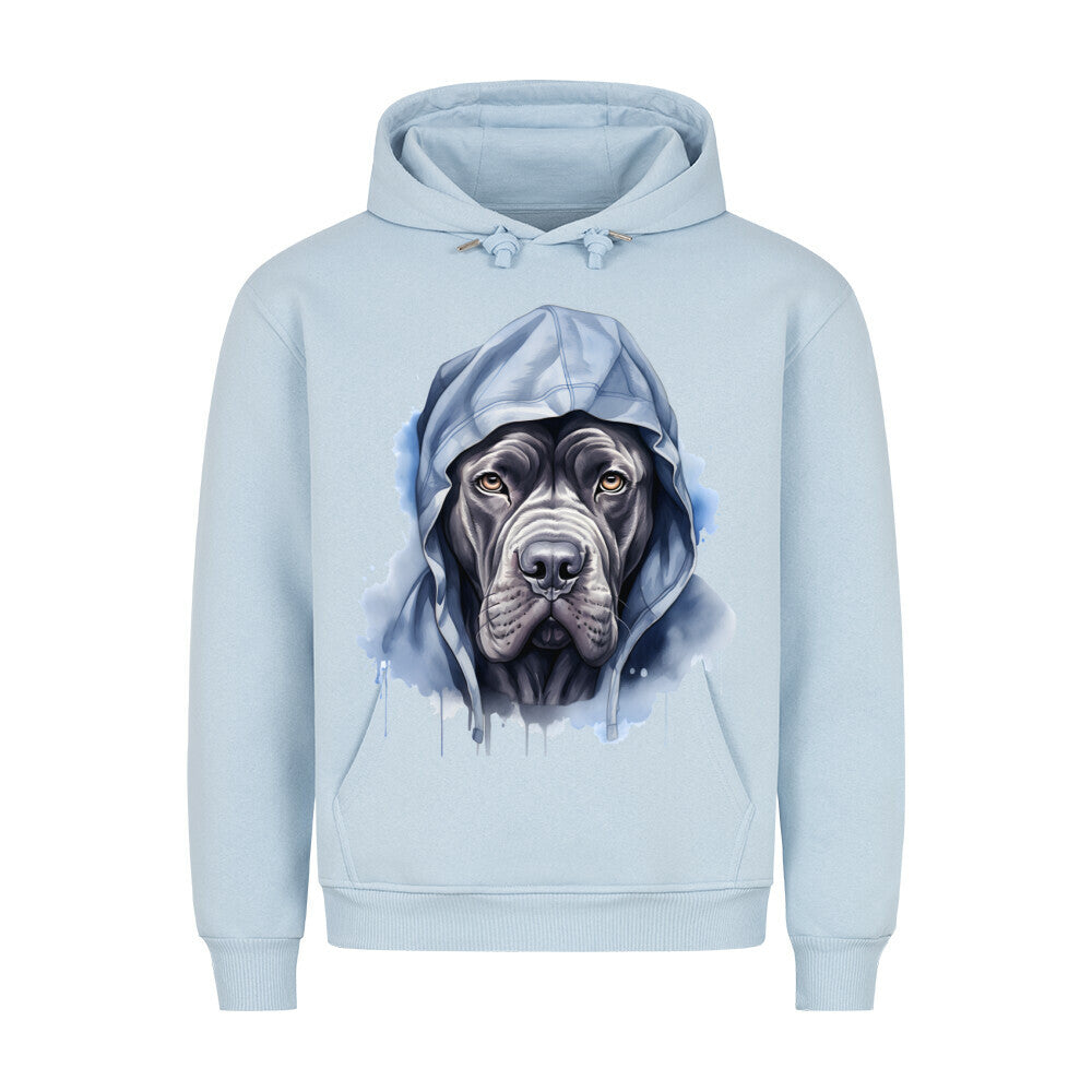 Premium Hoodie "Hooded Cane Corso" Babyblau – hunde-shirt.de