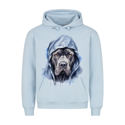 Premium Hoodie "Hooded Cane Corso" Babyblau – hunde-shirt.de