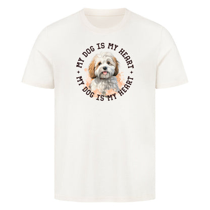 Premium T-Shirt "Bologneser HEART" Natural Raw – hunde-shirt.de