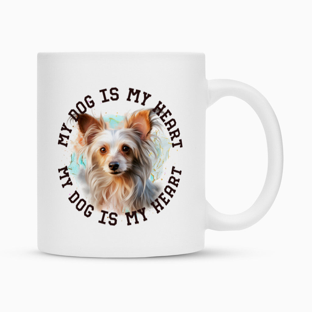 Tasse "Chinese Crested" Weiß – hunde-shirt.de
