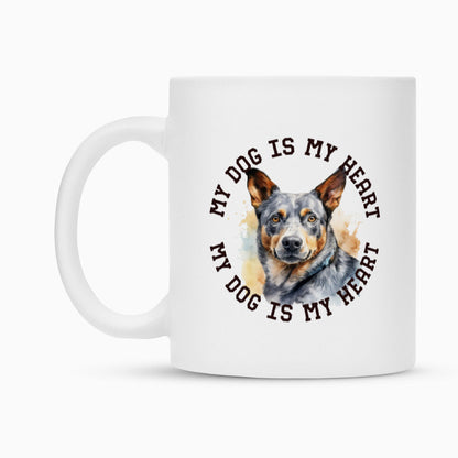 Tasse "Australian Cattle Dog HEART" – hunde-shirt.de