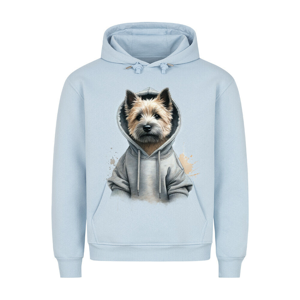 Premium Hoodie "Hooded Cairn Terrier" Babyblau – hunde-shirt.de