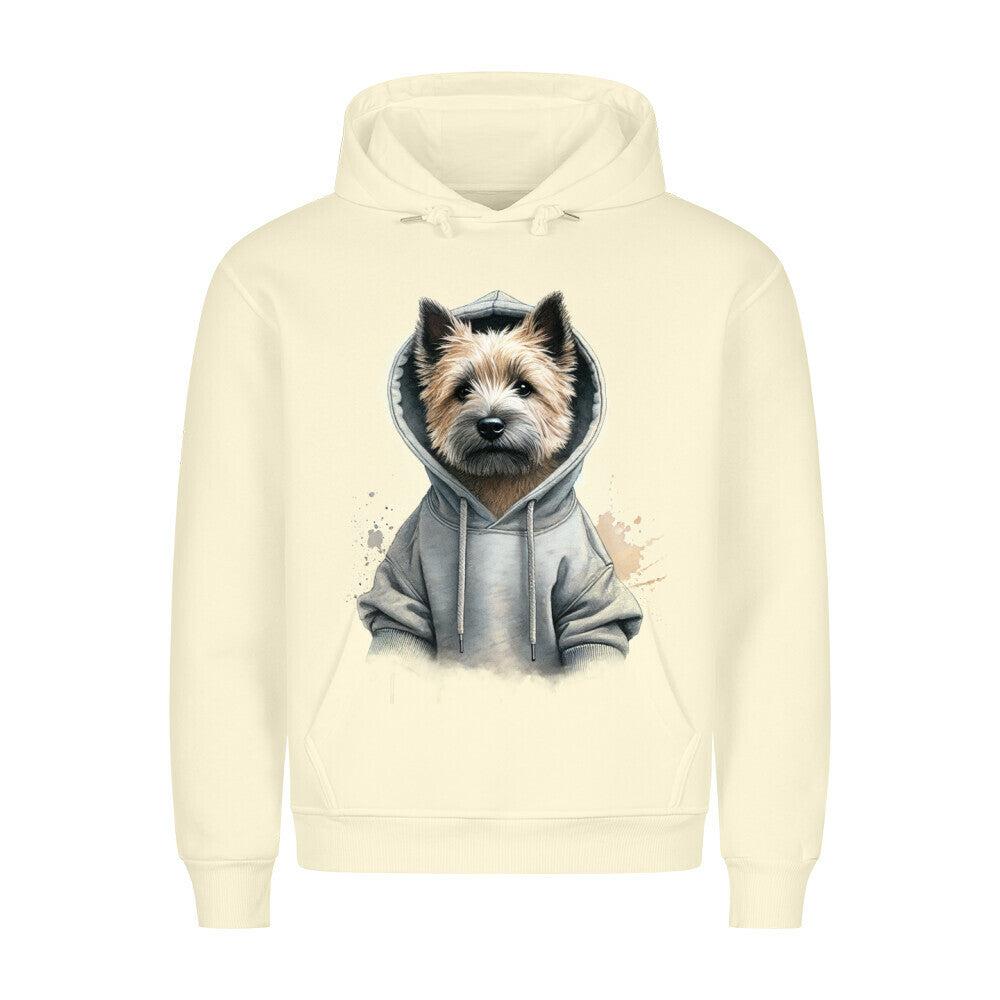 Premium Hoodie "Hooded Cairn Terrier" Beige – hunde-shirt.de