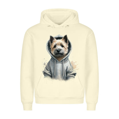 Premium Hoodie "Hooded Cairn Terrier" Beige – hunde-shirt.de