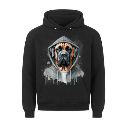 Premium Hoodie "Hooded Boerboel" Schwarz – hunde-shirt.de