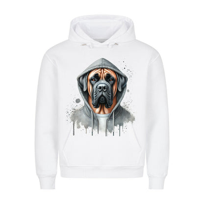 Premium Hoodie "Hooded Boerboel" Weiß – hunde-shirt.de