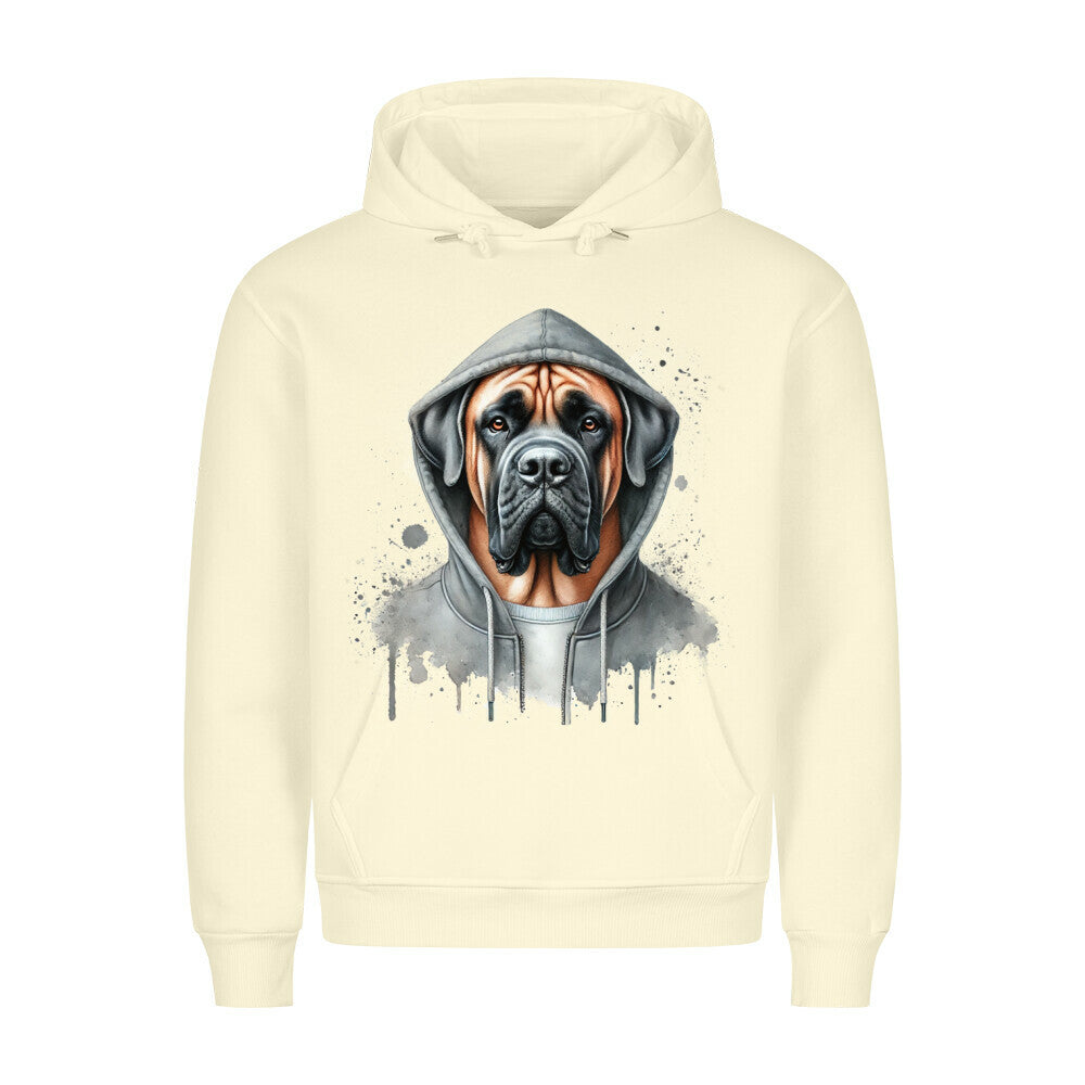 Premium Hoodie "Hooded Boerboel" Beige – hunde-shirt.de