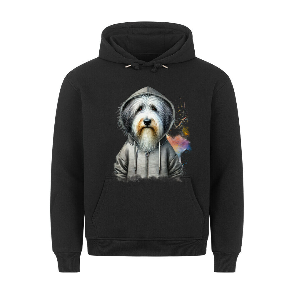 Premium Hoodie "Hooded Bobtail" Schwarz – hunde-shirt.de