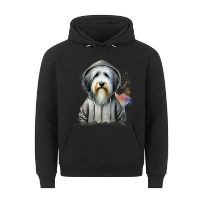 Premium Hoodie "Hooded Bobtail" Schwarz – hunde-shirt.de