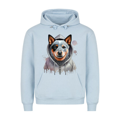 Premium Hoodie "Hooded Australian Cattle Dog" Babyblau – hunde-shirt.de