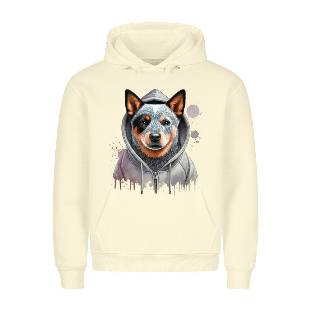 Premium Hoodie "Hooded Australian Cattle Dog" Beige – hunde-shirt.de