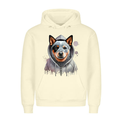 Premium Hoodie "Hooded Australian Cattle Dog" Beige – hunde-shirt.de