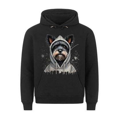 Premium Hoodie "Hooded Affenpinscher" Schwarz – hunde-shirt.de