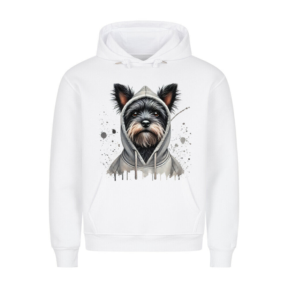 Premium Hoodie "Hooded Affenpinscher" Weiß – hunde-shirt.de