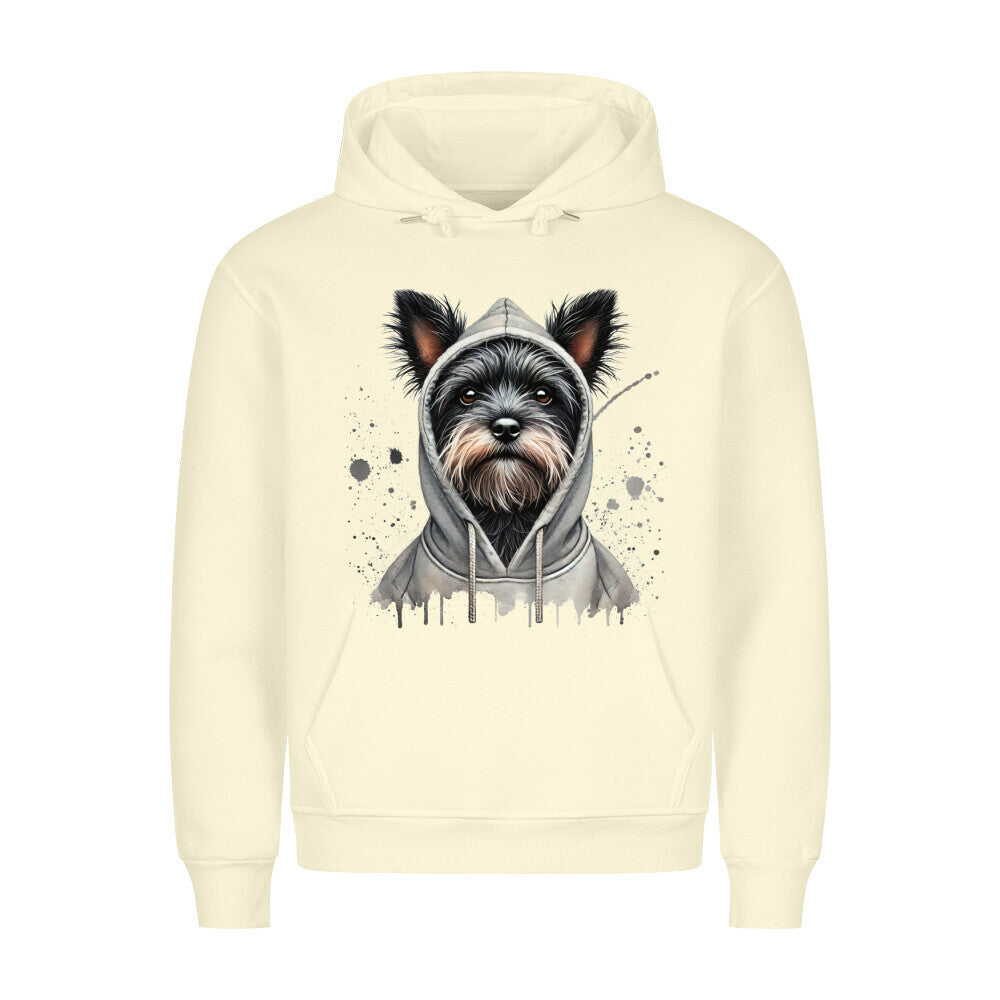 Premium Hoodie "Hooded Affenpinscher" Beige – hunde-shirt.de