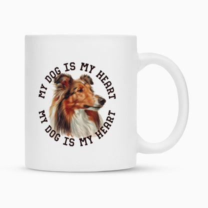 Tasse "Collie HEART" Weiß – hunde-shirt.de