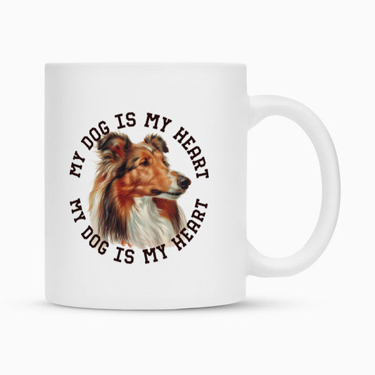 Tasse "Collie HEART" Weiß – hunde-shirt.de