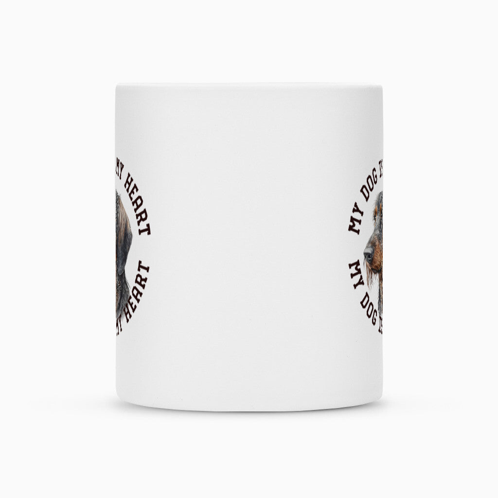 Tasse "Rauhaar Dackel HEART" – hunde-shirt.de