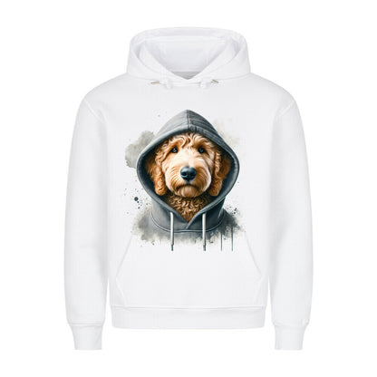 Premium Hoodie "Golden Doodle Hooded" Weiß – hunde-shirt.de