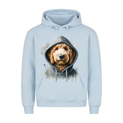 Premium Hoodie "Golden Doodle Hooded" Babyblau – hunde-shirt.de