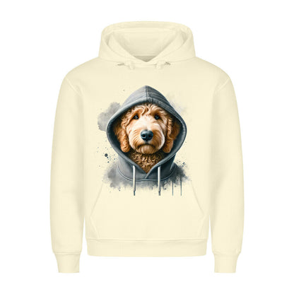 Premium Hoodie "Golden Doodle Hooded" Beige – hunde-shirt.de