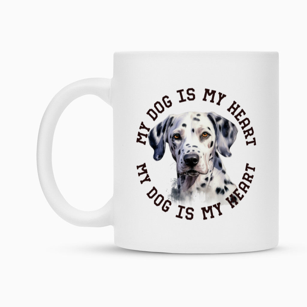Tasse "Dalmatiner HEART" – hunde-shirt.de